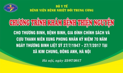 Hoạt động Khám bệnh thiện nguyện của Bệnh viện Bệnh Nhiệt đới Trung ương tại xã Kim Chung, Đông Anh, Thành phố Hà Nội